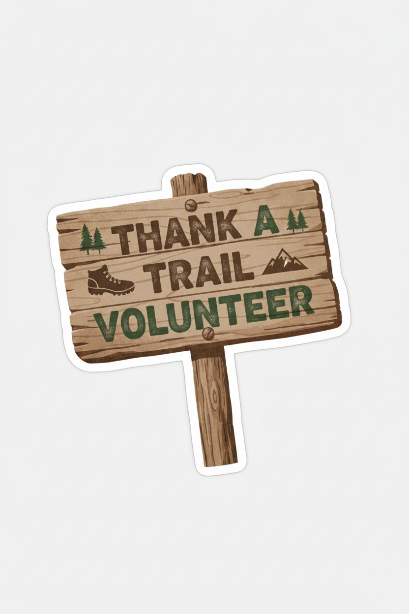 Thank a Trail Volunteer - Full Signpost